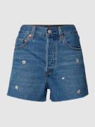 Levi's® Super High Rise Jeansshorts mit floralen Stickereien in Jeansb...
