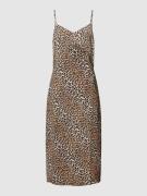 Levi's® Knielanges Kleid mit Animal-Print Modell 'MARIETTA' in Mittelb...