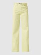 Gina Tricot Straight Fit Jeans aus Baumwolle Modell 'Idun' in Hellgelb...