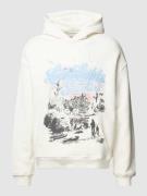 Low Lights Studios Hoodie mit Motiv-Print Modell 'Iglo' in Offwhite, G...