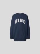 Anine Bing Oversized Sweatshirt mit Label-Detail in Marineblau, Größe ...