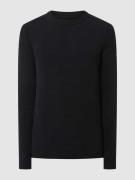 NO EXCESS Pullover aus Baumwolle in Black, Größe M