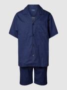 Polo Ralph Lauren Underwear Pyjama mit Allover-Logo-Muster in Blau, Gr...