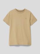 Polo Ralph Lauren Kids T-Shirt mit Label-Stitching in Khaki, Größe 92