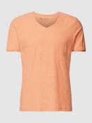 MCNEAL T-Shirt in melierter Optik in Apricot, Größe M