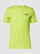 EA7 Emporio Armani T-Shirt mit Label-Detail in Neon Gruen, Größe S