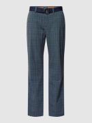 MCNEAL Slim Fit Hose mit Glencheck-Muster in Bleu, Größe 98