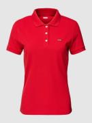 Levi's® 300 Poloshirt mit Label-Stitching in Rot, Größe XS