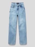 Blue Effect Slim Fit Jeans mit Hammerschlaufe in Hellblau, Größe 146