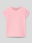 Polo Ralph Lauren Teens T-Shirt mit Logo-Stitching in Pink, Größe 140