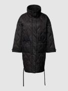WITHBLACK Mantel mit Stehkragen in Black, Größe XS