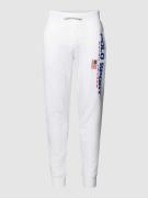 Polo Sport Sweatpants mit Label-Print in Weiss, Größe XXL