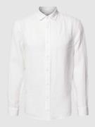 MCNEAL Tailored Fit Freizeithemd mit Label-Stitching in Weiss, Größe S