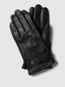 Pearlwood Handschuhe aus Leder in Black, Größe S