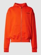 Pegador Oversized Sweatjacke mit Kapuze Modell 'LOGO' in Orange, Größe...