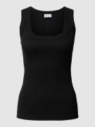 Calvin Klein Womenswear Tanktop in Ripp-Optik in Black, Größe M