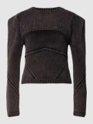 Loavies Strickpullover mit Rundhalsausschnitt Modell 'SECOND GLANCE' i...