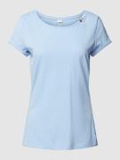 Ragwear T-Shirt mit Zierknöpfen in Hellblau, Größe XS