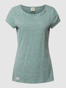 Ragwear T-Shirt in Melange-Optik Modell 'Mintt' in Gruen, Größe S