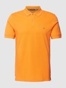 Christian Berg Men Poloshirt im unifarbenen Design in Orange, Größe S