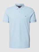 Christian Berg Men Poloshirt im unifarbenen Design in Bleu, Größe S