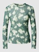 Jake*s Casual Longsleeve im Batik-Look in Apfel, Größe 36