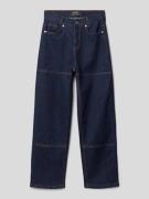 Blue Effect Loose Fit Jeans mit Teilungsnähten in Dunkelblau, Größe 14...