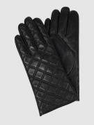 Weikert-Handschuhe Lederhandschuhe aus Lammnappa in Black, Größe 7