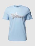 Antony Morato T-Shirt mit Motiv-Print in Hellblau, Größe S