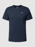 Barbour T-Shirt mit Brusttasche Modell 'Langdon' in Bleu, Größe M