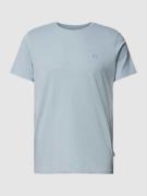 Blend T-Shirt mit Label-Stitching Modell 'Dinton' in Hellblau, Größe S