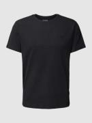 Blend T-Shirt mit Label-Stitching Modell 'Dinton' in Black, Größe S