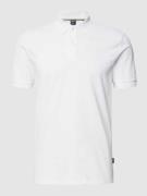 BOSS Poloshirt mit Label-Stitching Modell 'Pallas' in Weiss, Größe XXL