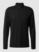 BOSS Poloshirt mit Label-Schriftzug in Black, Größe S