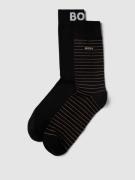 BOSS Socken mit Label-Detail im 2er-Pack in Black, Größe 39/42