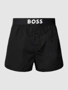 BOSS Boxershorts mit Label-Print in Black, Größe M