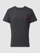 BOSS T-Shirt mit Label-Print in Dunkelgrau, Größe S