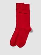 BOSS Socken mit Label-Print im 2er-Pack in Rot, Größe 43/46