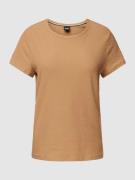 BOSS T-Shirt mit Strukturmuster Modell 'Eventsy' in Camel, Größe XS