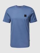 BOSS T-Shirt mit Rundhalsausschnitt Modell 'Tiburt' in Bleu, Größe M