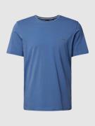BOSS T-Shirt mit Label-Stitching in Blau, Größe S