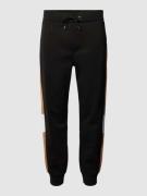 BOSS Sweatpants mit Label-Stitching Modell 'Larsen' in Black, Größe S