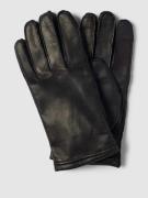 BOSS Handschuhe aus Leder Modell 'Kranton' in Black, Größe 8