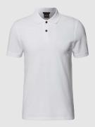 BOSS Orange Slim Fit Poloshirt mit Label-Print Modell 'Prime' in Weiss...