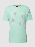 BOSS Orange T-Shirt mit Label-Print Modell 'Teesquare' in Mint, Größe ...