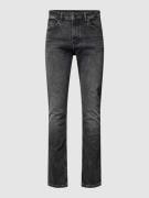 BOSS Orange Slim Fit Jeans mit Label-Detail Modell 'Delaware' in Dunke...