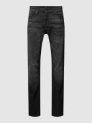 BOSS Orange Slim Fit Jeans mit Label-Detail Modell 'Delaware' in Mitte...
