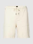 BOSS Orange Shorts mit elastischem Bund Modell 'Sisla' in Offwhite, Gr...