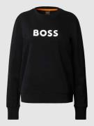 BOSS Orange Sweatshirt mit Label-Print Modell 'Elaboss' in Black, Größ...
