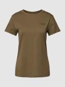 BOSS Orange T-Shirt mit Label-Stitching Modell 'Esogo' in Oliv, Größe ...